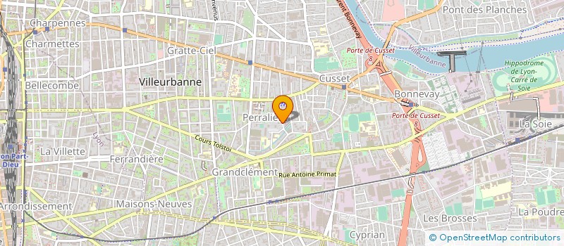 localisation de l'entreprise LAGALY à VILLEURBANNE
