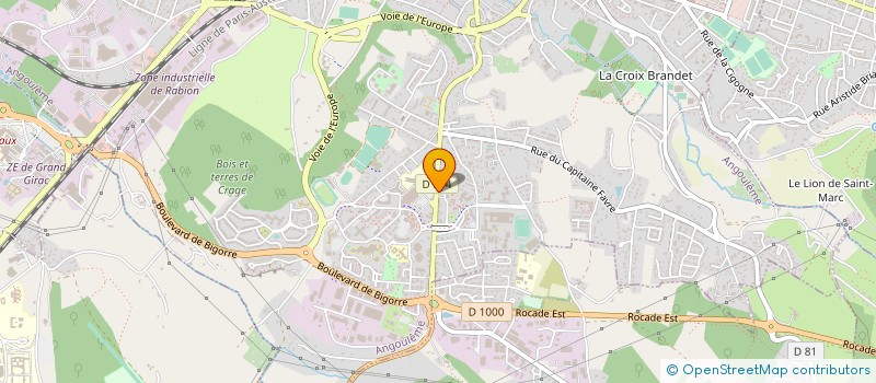 localisation de l'entreprise LAGANNE ET ASSOCIES à ANGOULEME
