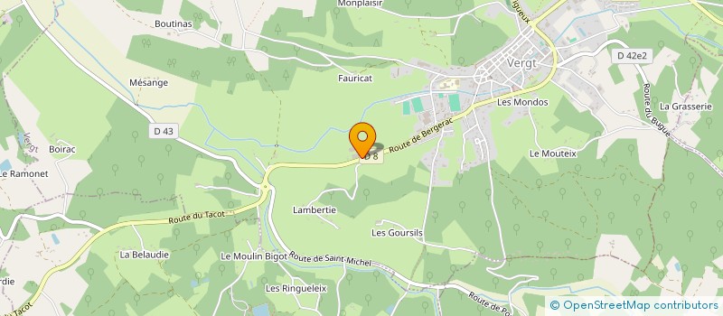 localisation de l'entreprise LAGARDE BETAIL à VERGT