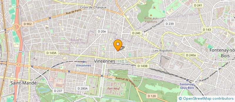localisation de l'entreprise LAGARDE PIERR à VINCENNES