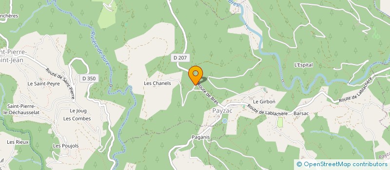 localisation de l'entreprise LAGARIGUETTE  PAYZAC