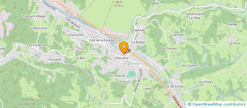 localisation de l'entreprise LAGARRIGUE à FIRMI