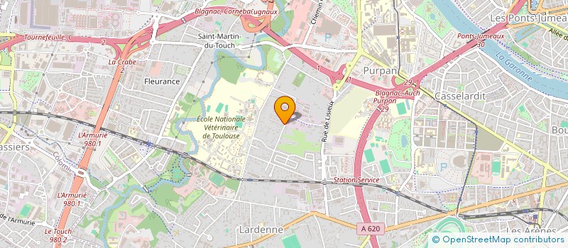 localisation de l'entreprise LAGARRIGUE S.A.S  TOULOUSE