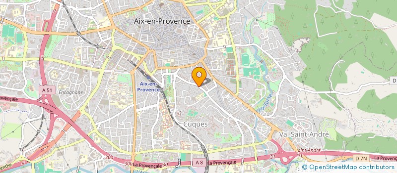 localisation de l'entreprise LAGATIE CROS à AIX-EN-PROVENCE
