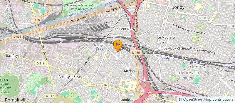 localisation de l'entreprise LAGECOM FORMATEC à NOISY-LE-SEC