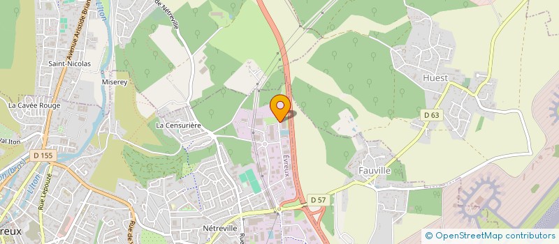localisation de l'entreprise LAGED à EVREUX