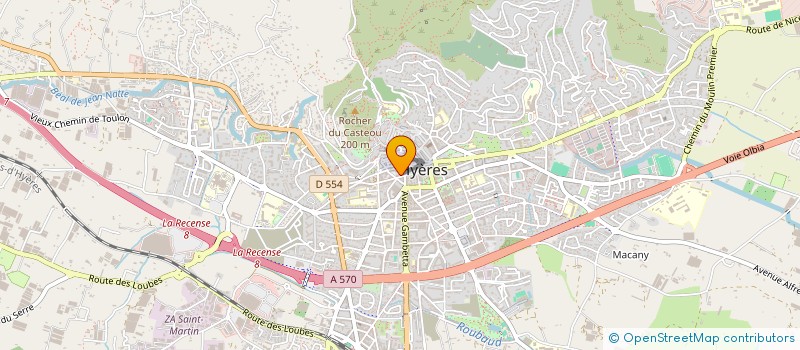 localisation de l'entreprise LAGENCE à HYERES