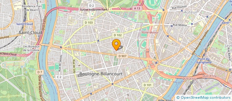 localisation de l'entreprise LAGENCE EX.L  BOULOGNE-BILLANCOURT