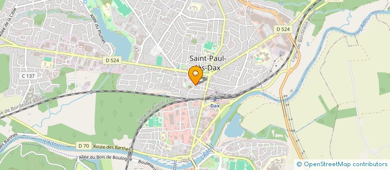 localisation de l'entreprise LAGESTE  SAINT-PAUL-LES-DAX