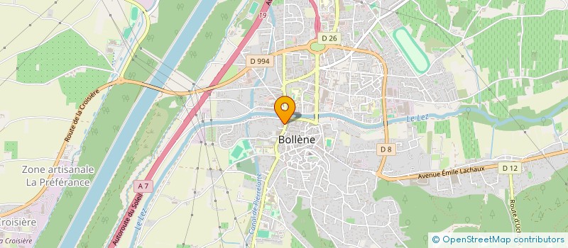 localisation de l'entreprise LAGET à BOLLENE