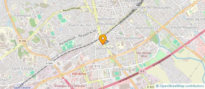 localisation de l'entreprise LAGET MONTAGE BARDAGE  NIMES