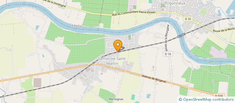 localisation de l'entreprise LAGEVIN  LAMONZIE-SAINT-MARTIN