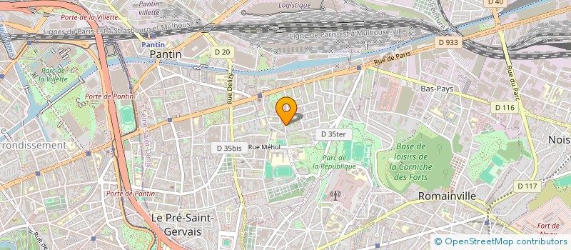 localisation de l'entreprise LAGH IMMOBILIER à PANTIN