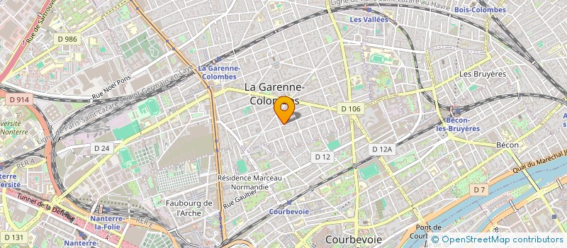 localisation de l'entreprise LAGILLE-POLAK INDIVISION à LA GARENNE-COLOMBES