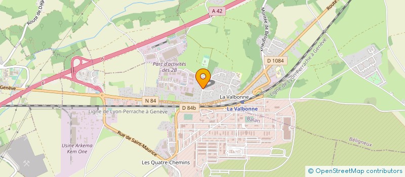 localisation de l'entreprise LAGIR à BELIGNEUX