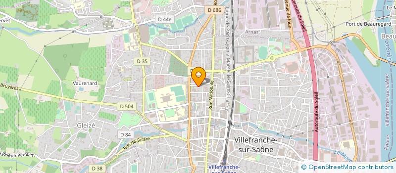 localisation de l'entreprise LAGNEUX J L à VILLEFRANCHE-SUR-SAONE