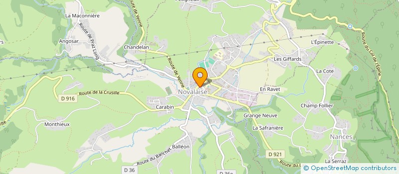 localisation de l'entreprise LAGNIAT  NOVALAISE