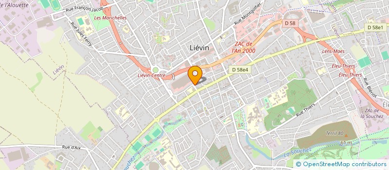 localisation de l'entreprise LAGNY INVESTISSEMENTS  LIEVIN