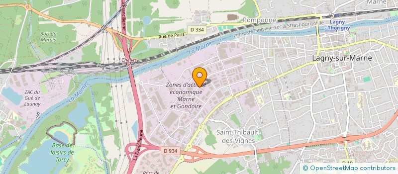 localisation de l'entreprise LAGNY LOGISTIQUE  LAGNY-SUR-MARNE