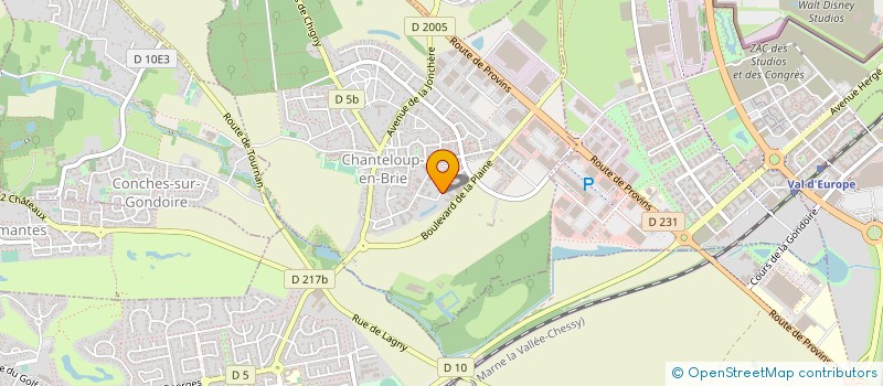 localisation de l'entreprise LAGNY SUR TOILE  CHANTELOUP-EN-BRIE