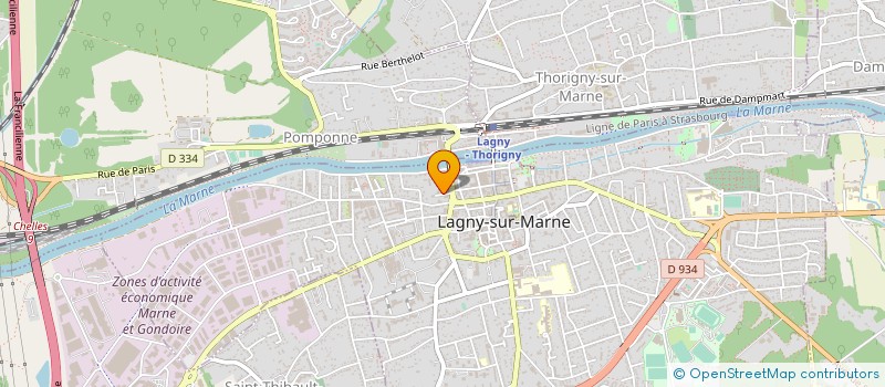 localisation de l'entreprise LAGNY TRANSFO à LAGNY-SUR-MARNE