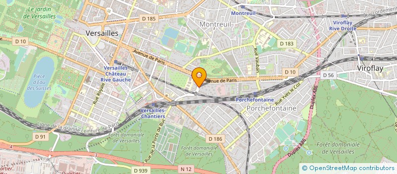 localisation de l'entreprise LAGO à VERSAILLES