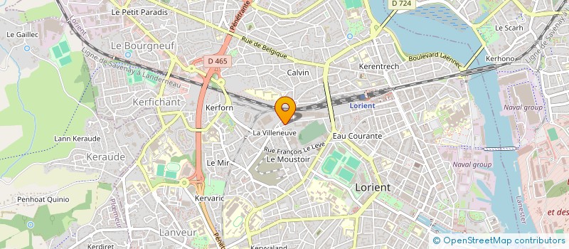 localisation de l'entreprise LAGO  LORIENT