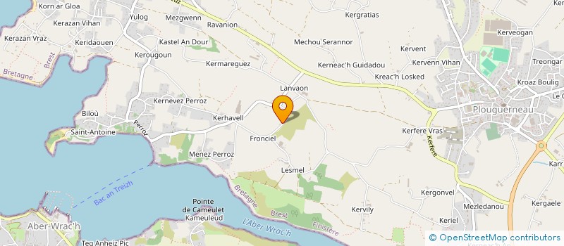 localisation de l'entreprise LAGO  PLOUGUERNEAU