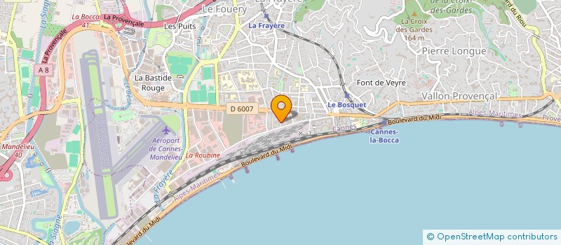 localisation de l'entreprise LAGO à CANNES