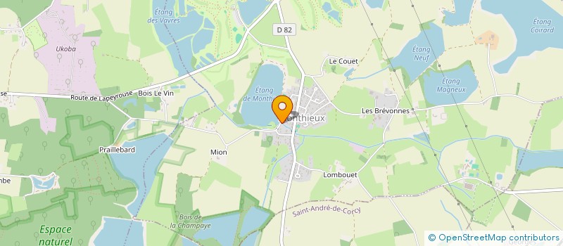 localisation de l'entreprise LAGOEYTE  MONTHIEUX