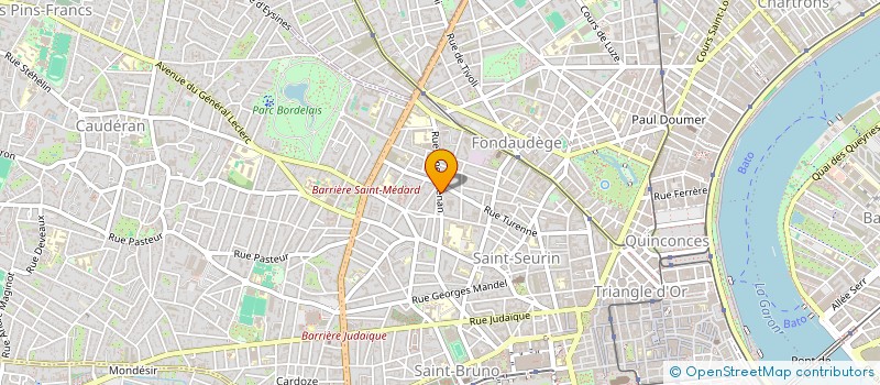 localisation de l'entreprise LAGON ROUGE  BORDEAUX