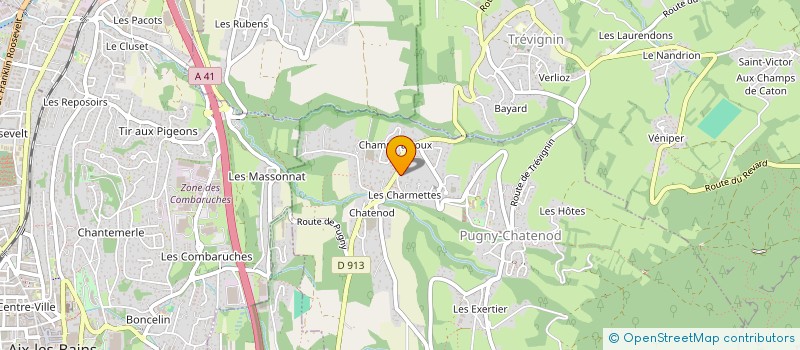 localisation de l'entreprise LAGONS ET PRESTIGE  PUGNY-CHATENOD