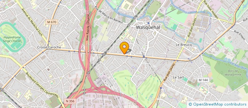 localisation de l'entreprise LAGOPEDE  WASQUEHAL