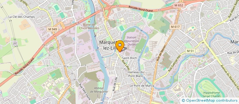 localisation de l'entreprise LAGORA SARL à MARQUETTE-LEZ-LILLE