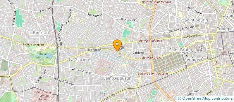 localisation de l'entreprise LAGORCE ET CIE à BORDEAUX