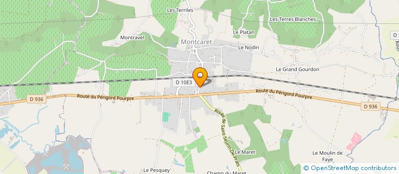 localisation de l'entreprise LAGORCE TRANSPORTS à MONTCARET