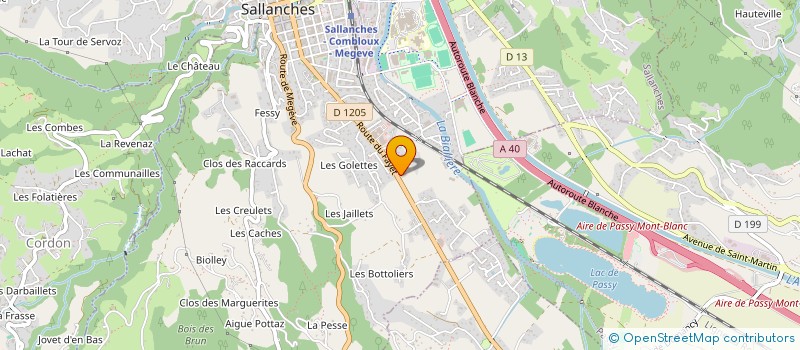 localisation de l'entreprise LAGOS ASSOCIES à SALLANCHES