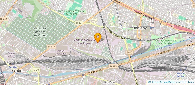 localisation de l'entreprise LAGOTRANS - BE TRADING à BOBIGNY