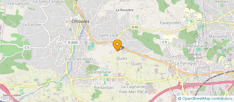 localisation de l'entreprise LAGOUBRAN1383  OLLIOULES