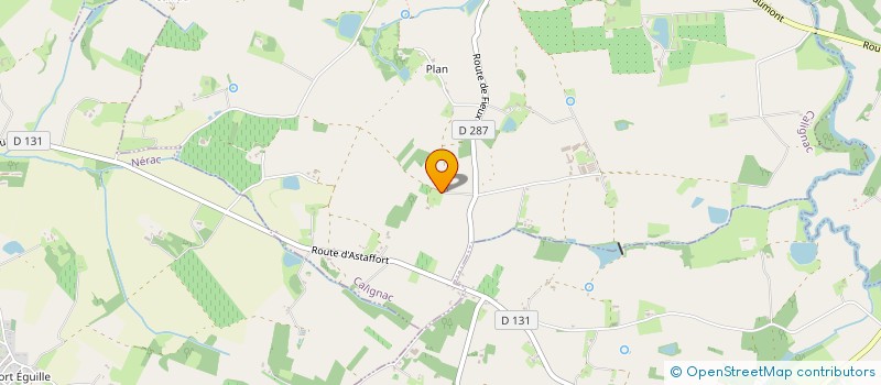 localisation de l'entreprise LAGOURGUE FAUCHAGE SERVICES  CALIGNAC