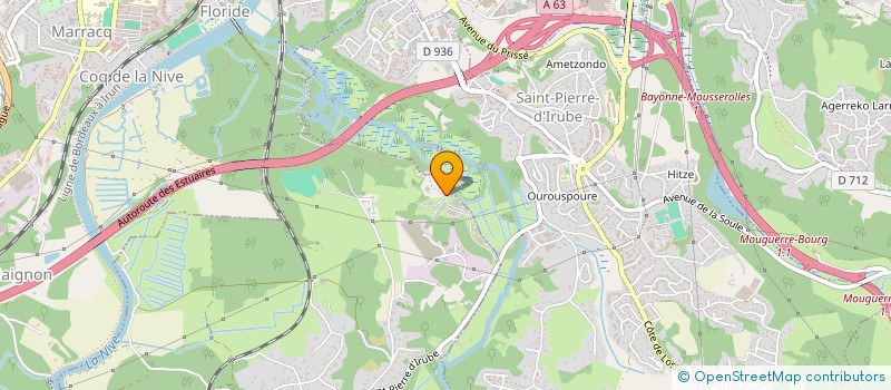 localisation de l'entreprise LAGOURGUE TERRASSEMENT à VILLEFRANQUE