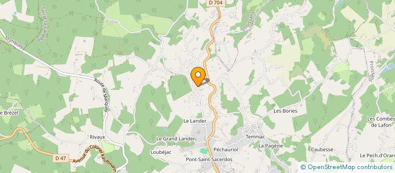 localisation de l'entreprise LAGRANDMAISON à CARSAC-AILLAC