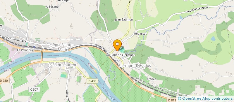 localisation de l'entreprise LAGRANGE  BAZENS