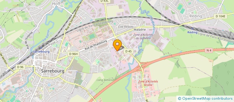 localisation de l'entreprise LAGRANGE à SARREBOURG