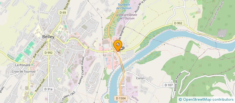 localisation de l'entreprise LAGRANGE IMMOBILIER  BELLEY