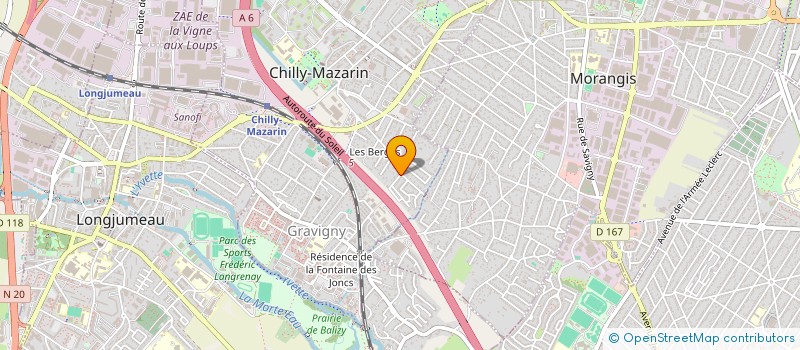 localisation de l'entreprise LAGRANGE PARTICIPATIONS  CHILLY-MAZARIN