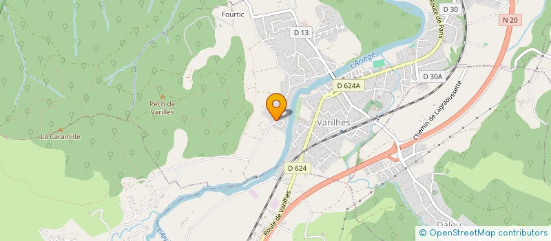 localisation de l'entreprise LAGRAUSSETTE à VARILHES