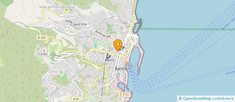 localisation de l'entreprise LAGREE CLUB à BASTIA