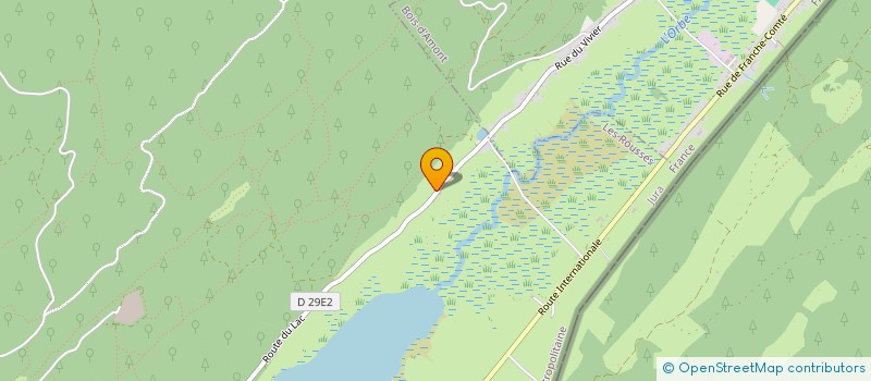 localisation de l'entreprise LAGREIN  LES ROUSSES