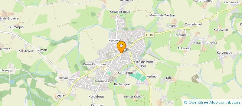 localisation de l'entreprise LAGRENE  MILIZAC-GUIPRONVEL